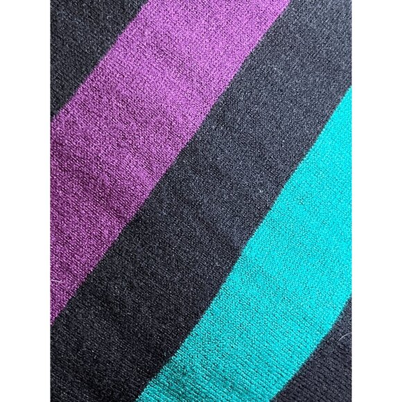 BCBG Striped Tank Maxi Dress XS Colorful Sweater Retro Classic Chic Funky Preppy - Picture 10 of 14